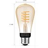 Philips Hue 7W ST19 White Ambiance LED Smart Vintage Edison Filament Bulb, Warm - Pack of 1 - E26 - Control with App $34.98