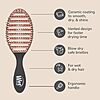 Wet Brush Ceramic Speed Dry Detangler, Black, Vented Blow-Dry Hair Brush $8.66