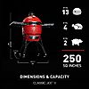 Kamado Joe Classic Joe Series II 18-inch Ceramic Charcoal Grill and Smoker with Cart, Side Shelves $1014.98