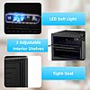 Antarctic Star 2.6 Cu. Ft Compact Beverage Refrigerator with Freezer, Mini Fridge, Adjustable Temp, Reversible Door, LED Light for Home Office Bar Bedroom $189.99 @Amazon