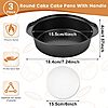 3-Pack BEWOS 6" Nonstick Carbon Steel Cake Pans w/ Handles + 100-Count Parchment Paper $9.99 + Free Shipping w/ Prime or on $35+