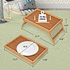 Artmeer Bamboo Bed Tray Table w/ Folding Legs (Medium) $9.99 + Free Shipping w/ Prime or on $35+