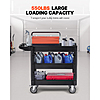 SucceBuy Heavy-Duty Utility Service Cart w/ 360° Swivel Wheels (Up to 550-lbs) $38.20 + Free Shipping