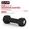 CAP 2-Lb Neoprene Hex Dumbbell (Black) $3.47 + Free Shipping w/ Walmart+ or on $35+