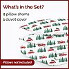 [AC] $9.98** | 3-Pc CGK Unlimited Christmas Tree Truck King Size Duvet Cover Set w/ 2 Pillow Shams at Amazon