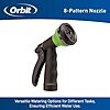 [NEW] $14.26 | Orbit 27389 Coil Garden Hose, 50 Feet, with 8-Pattern Hose Nozzle (Green) at Amazon