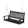 $89.99 | 54" Shine Company Maine Wood Porch Swing w/ Chains (White) at Woot!