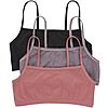 $7.64* | 3-Pk Hanes Women's Cotton String Bralettes (Black/Fig/Red) at Amazon