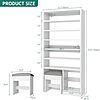 $69.99* | YITAHOME 8-Tier Shoe Cabinet with Hidden Bench (Rustic Brown or White) at Amazon