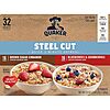 [SnS, AC] $15.63** | 32-Count Quaker Steel Cut Quick 3-Minute Oatmeal at Amazon (48.8￠ each)