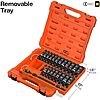 [AC] $116.98** | 44-Pc KNECT 3/8" Deep & Shallow Impact Socket Set (SAE & Metric) at Amazon