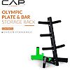 $29.91 | Cap Olympic Plate Tree Storage Rack for Weights & Barbells, 300lb Capacity at Amazon
