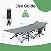 $47.93* | OLIXIS 74.4"x28" Folding Camping Cot w/ Cushion (blue) at Amazon