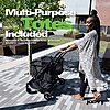 [NEW] $149.94 | Joovy Boot X2 Shopping Cart Featuring 122 lbs Total Weight Capacity (Black Frame) at Amazon