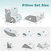 $29.99* | 4-Piece Hansleep Adjustable Memory Foam Bed Wedge Pillow Set at Amazon