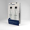 sodastream 1L Twin Pack Carbonated Water Bottle, Dishwasher Safe Slim, 2 Black Reusable Plastic Bottles for Sparkling Water $9.5