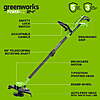 Greenworks PowerAll 24V Brushless 12" String Trimmer, with 3.0 Ah USB-C Battery, 30W USB-C Charger and Cable, ST1222A1 $79