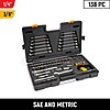 1/4 in. and 3/8 in. Drive 72-Tooth 6-Point Professional Tool Set (138-Piece) $79.97
