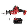Milwaukee M18 FUEL 18V Lithium-Ion Brushless Cordless HACKZALL Reciprocating Saw W/ M18 5.0 Ah Battery $161