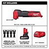 Milwaukee M12 FUEL 12V Brushless Oscillating Multi-Tool w/5.0Ah Battery 2-Pk Starter Kit & OMT Blade Set $197