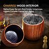 Charred Wooden Bourbon Glass, 10 oz – $12