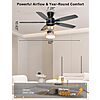 Amazon – Ohniyou 52" Low-Profile Ceiling Fan w/ Light $43.99+ w/ Code