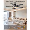 Amazon – Ohniyou 52" Low-Profile Ceiling Fan w/ Light - $38.39–$47.99 w/ Code + Prime Deal