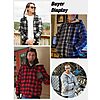 Amazon – ZITY Men's Sherpa-Lined Plaid Hoodie - $19.79–$24.28 w/ Code + Sale