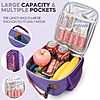 $7.47 AMAZON FS w Prime Genteen Kids Lunch Box Lunch bag for Girls, Boys, Teens Insulated Soft Mini Cooler with Bottle Holder, Lightweight Reusable Easy-Clean Back to School-Purple