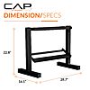 $17.53 ac AMAZON Cap 24-Inch Dumbbell Storage Rack for Home Gym, 2-Tier Heavy-Duty Weight Rack for Hex Dumbbells