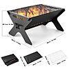 Odoland Portable Folding Charcoal Grills for Outdoor Cooking Bonfire BBQ $36.39 + Free Shipping
