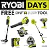 RYOBI ONE+ 18V Lithium-Ion High Performance Starter Kit w/ 2.0Ah Battery, (2) 4.0Ah Batteries & Charger + 1 Select Tool $179 + Free Shipping