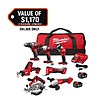 Milwaukee M18 18V Lithium-Ion Cordless 7-Tool Combo Kit w/ 2 Batteries, Charger & Tool Bag $499.00 + Free Store Pickup at Home Depot