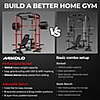 Mikolo Multi-Functional Squat Rack Power Cage w/ LAT Pulldown Cable System (Red) $289.97 + Free Shipping