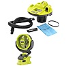 RYOBI ONE+ 18V Cordless 5 Gal. Bucket Top Wet/Dry Vacuum, 1/4 in. Hose, Crevice Tool and ONE+ 18V Cordless 4in. Clamp Fan, $69.97, FS, Home Depot