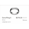 Oura Ring 5 30% off for First Responders and Health Care workers  $279.30