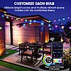 Queker Christmas String Lights Outdoor 96ft, IP65 Waterproof Color Changing Patio String Lights $19.99