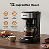 Aromvel 12 Cup Coffee Maker with LED Display, Drip Coffee Machine $19.99