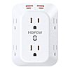 Outlet Extender, 6 Outlets, 2A2C, 1050J, USB Wall Charger, 1875W/15A $8.45