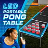 8' MinnARK Sports LED Portable Folding Pong Table $59.86 + Free Shipping