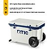 RTIC 52 QT Ultra-Light Wheeled Hard Cooler, Cool Grey &amp;amp; Navy or Marine/Canvas $223.20