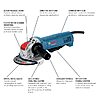 Bosch X-LOCK 4.5-in 10-Amp Paddle Switch Angle grinder one_size in Blue | GWX10-45DE $49