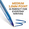 BIC Round Stic Xtra Life Blue Ballpoint Pens, 10-Count Pack, 1.0mm | Medium Point (1.0mm) for Smooth Writing | Flexible Round Barrel Design~$0.94 With S&S @ Amazon