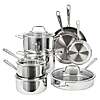 T-fal Tri-Ply 13-piece Stainless Steel Cookware Set $189.99 free Shipping Costco.com