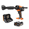 RIDGID 18V Cordless 10 oz. Caulk Gun and Adhesive Gun Kit with (1) 2.0 Ah Battery and Charger is back in stock $52.15
