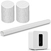 Sonos: Arc Ultra Soundbar + Sub 4 + 2x Era 100 BT Speakers (Black or White) $1649