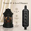 Eandisom Hummingbird Black Metal Lantern Candle Warmer Lamp w/ Timer, Dimmer & 2 Bulbs (Various) $11.49 + Free Shipping w/ Prime or on $35+