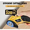Zeleki 4V Cordless Electric Scissors w/ 3 Blades, Safety Lock & LED Light (Yellow) $14.99 + Free Shipping w/ Prime or on $35+