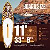 11' x 33" FunWater Camouflage Inflatable Stand-Up Paddle Board w/ Paddle, Pump, Backpack & Accessories (Yellow, Blue or Army Green Camo) from  $80.98 + Free Shipping