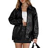 WIHOLL Women’s Oversized Faux Leather Moto Jacket (XS–XXL, Various Colors) $15.99 + Free Shipping w/ Prime or on $35+